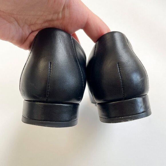 Scarlett Chase Leather Loafer Black Size 6.5 - Picture 8 of 12